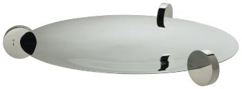 Coupe plate en métal argenté - Ercuis